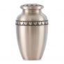 Heart's Ring Brass Urn – Pewter Finish