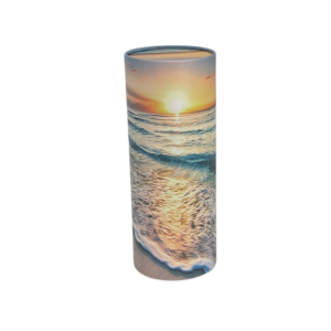 Sunset cylinder urn